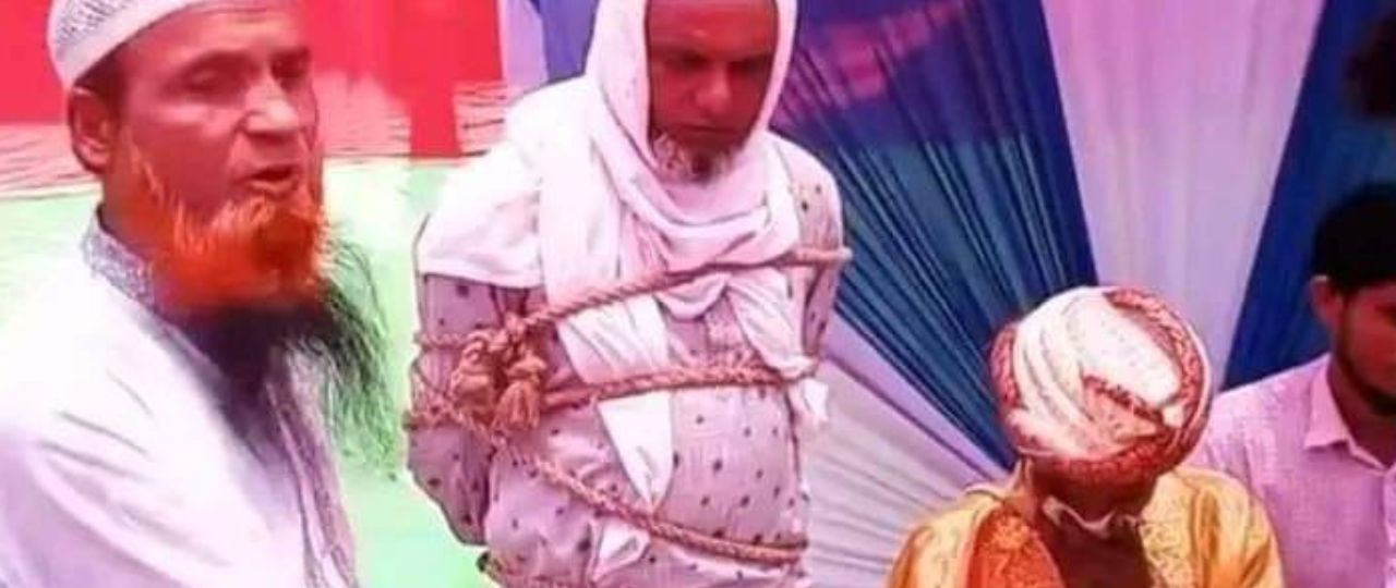 যৌতুক চাওয়ায় বর ও বরের বাবাকে বেঁধে রাখার ভাইরাল ভিডিওটি সাজানো