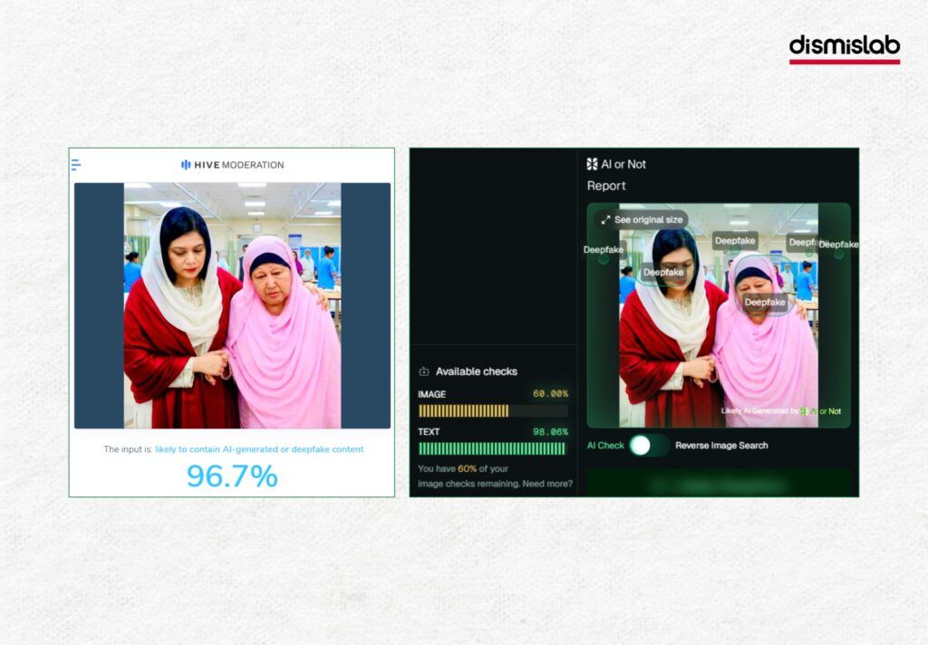 Fact-check: AI-generated images and video falsely claim Khaleda Zia is walking