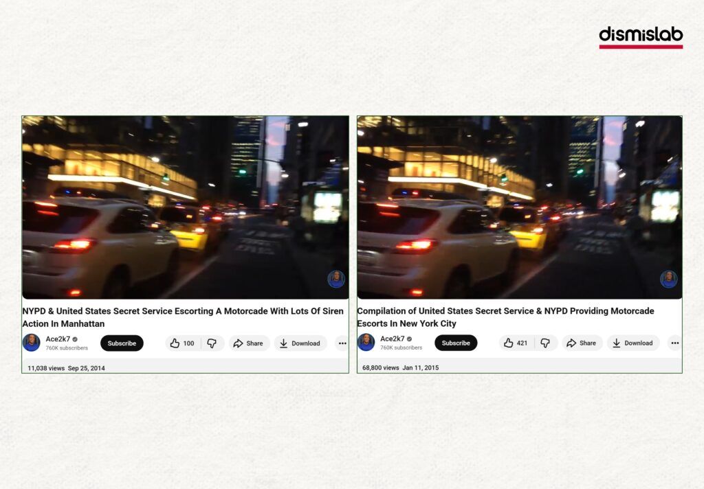 An old 2014 New York police and U.S. Secret Service motorcade video is falsely shared on Facebook as recent footage of Sajeeb Wazed Joy discussing Bangladesh’s election with U.S. officials.