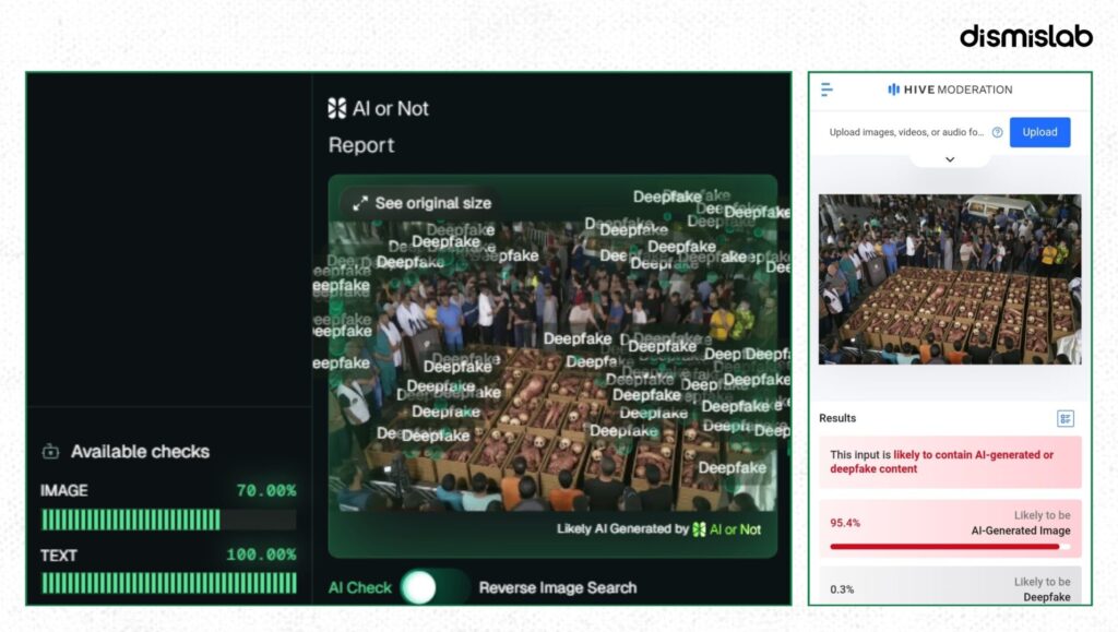 Fact-check: AI-generated image falsely claims Israel sent 66 boxes filled with Palestinian skulls and mutilated bodies to Gaza.