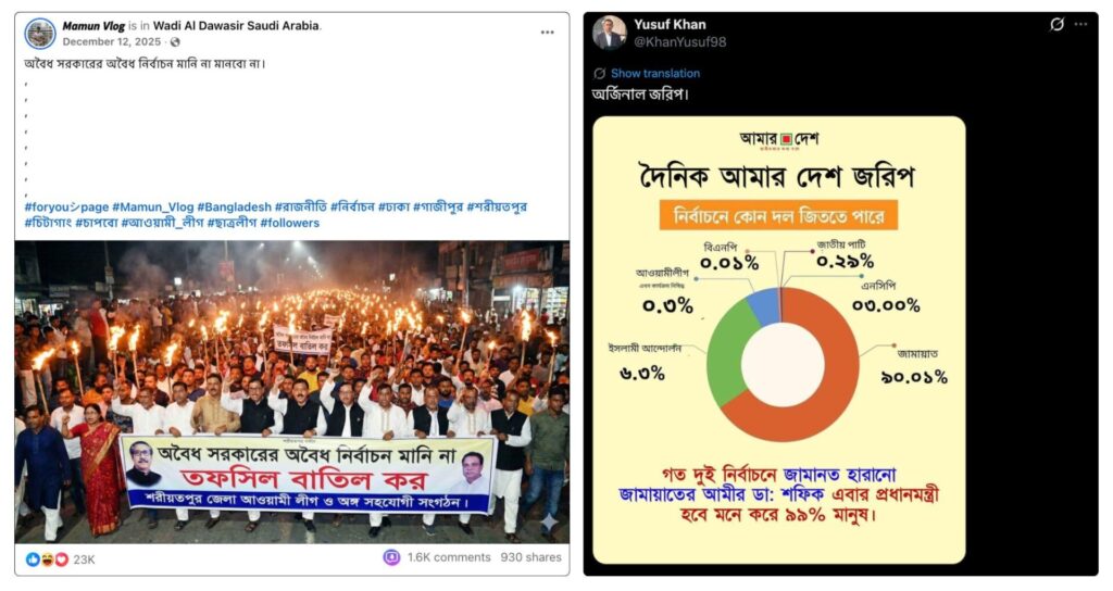 “ভোট হবে?”তে শুরু, শেষ “ভোট চুরি”তে: ২০২৬ নির্বাচনে অপতথ্যের রূপবদল