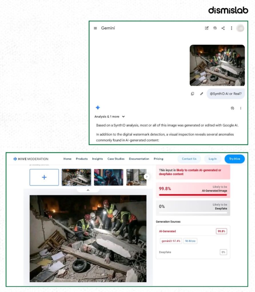 Fact-check: AI-generated image falsely claims Iran’s Supreme Leader Ayatollah Ali Khamenei was found dead under rubble after a joint US-Israel attack.