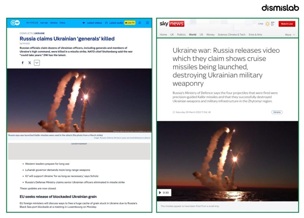 Fact-check: Viral video claiming Iran launched ballistic missiles from underwater actually shows Russia firing Kalibr cruise missiles at Ukrainian targets in March 2022.