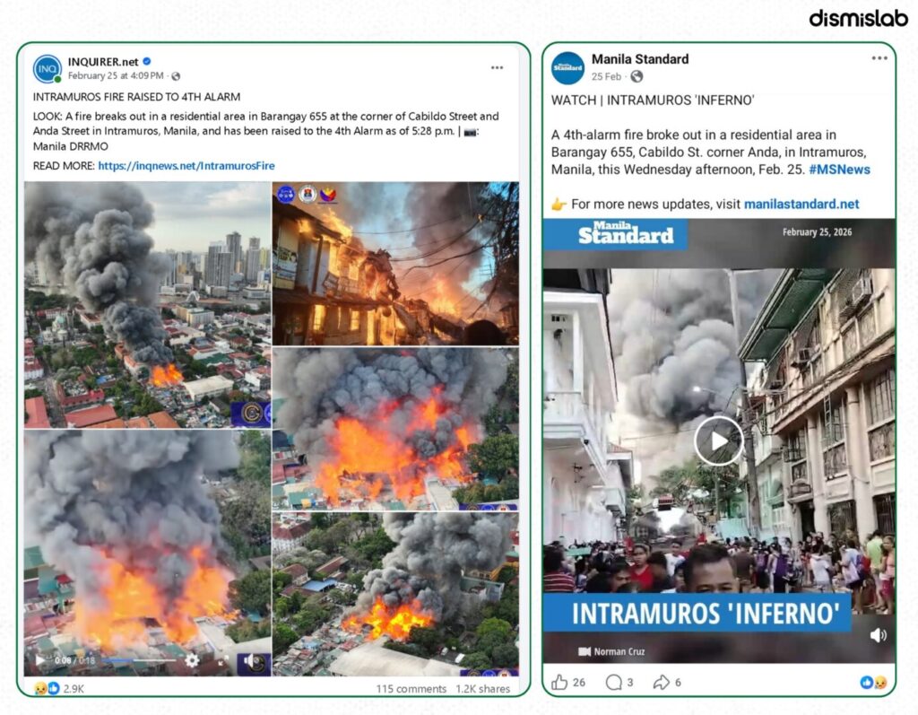 Fact-check: Viral video falsely claiming Iran’s missile attack set Israel on fire actually shows a residential fire in Intramuros, Manila, Philippines.