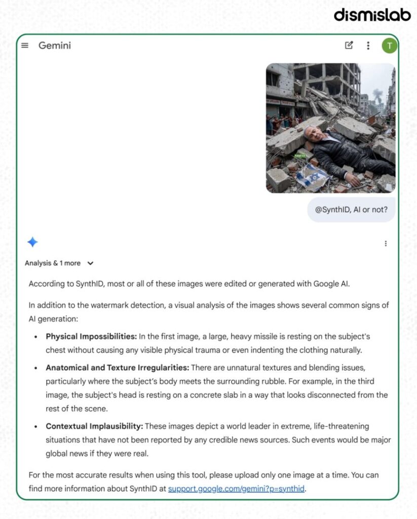 Fact-check reveals AI-generated images falsely claiming Israeli Prime Minister Benjamin Netanyahu was killed in an Iranian missile strike, circulated widely on Facebook.