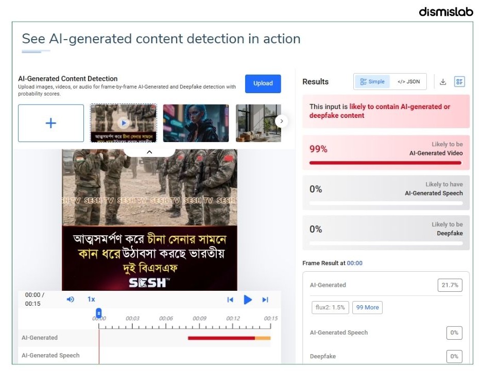 ফ্যাক্টচেক ভারতীয় সেনাদের কান ধরে উঠবস করার ভিডিওটি এআই নির্মিত