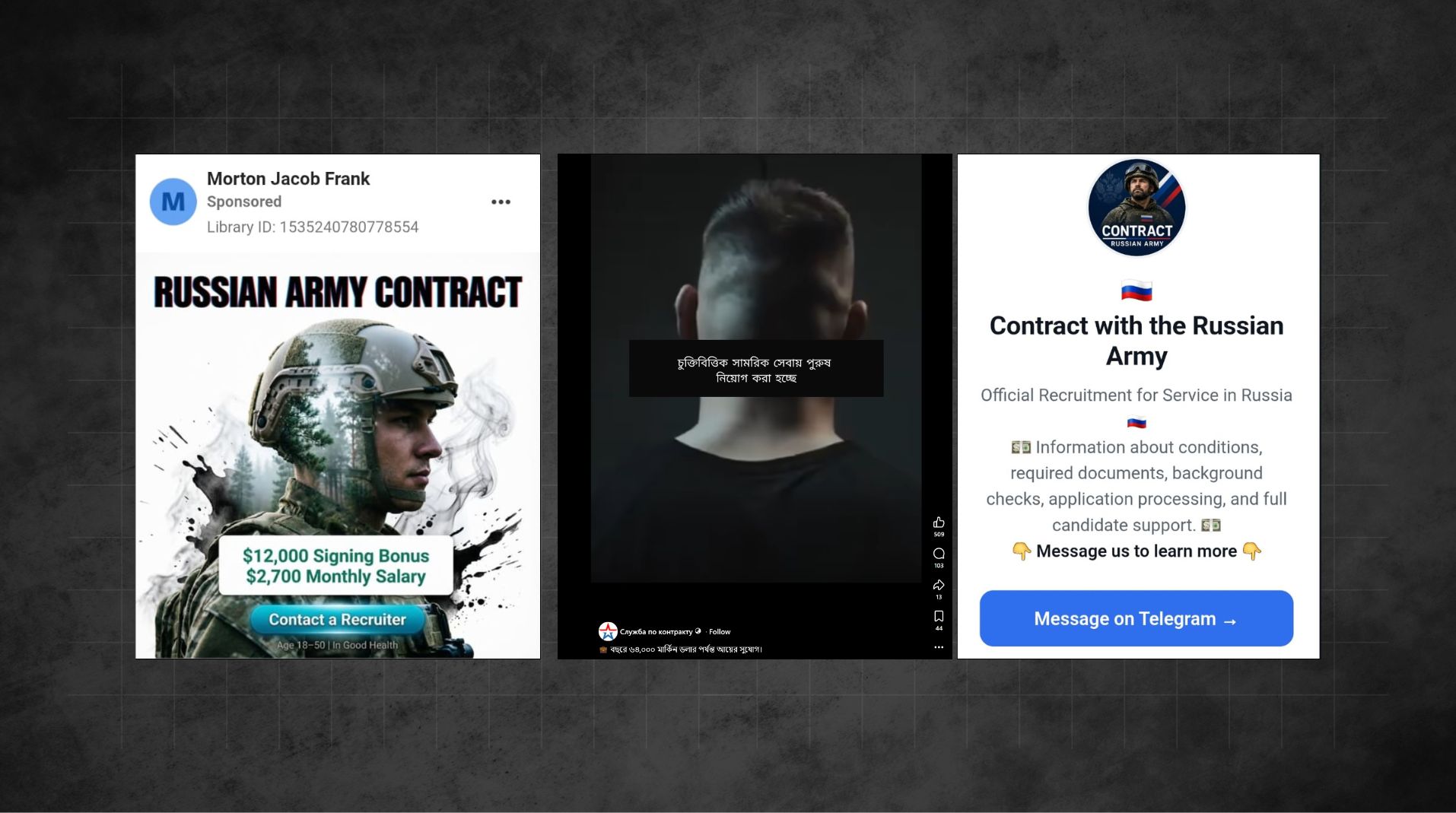 Media Literacy Facebook ads luring Bangladeshis to fight for Russia