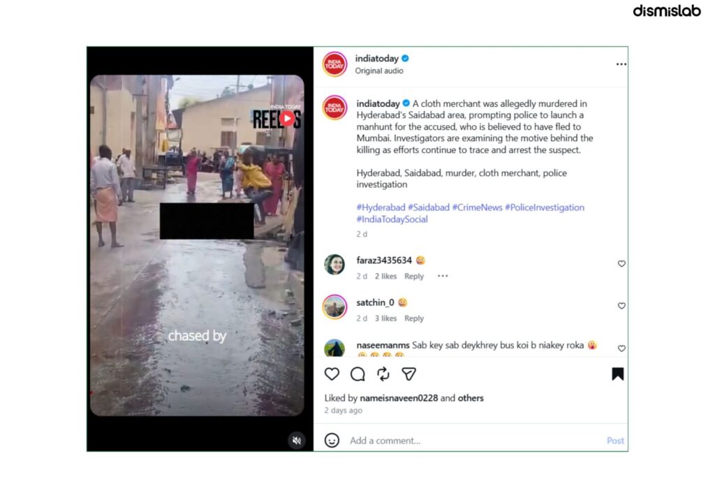 Video of Hyderabad killing misrepresented as Bangladesh footage.