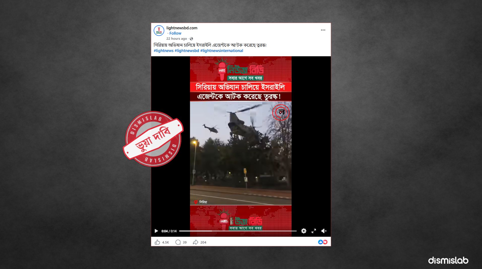 ফ্যাক্টচেক সিরিয়ায় ইসরায়েলি এজেন্ট আটকের দাবিতে ছড়াল নেদারল্যান্ডসের মহড়ার ভিডিও