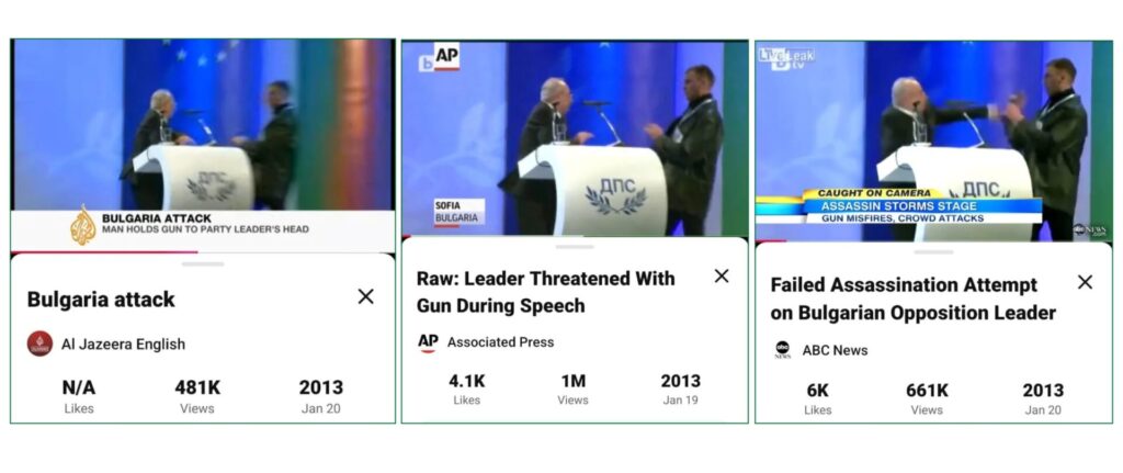 Old Bulgaria video falsely shared as an attack on Benjamin Netanyahu.